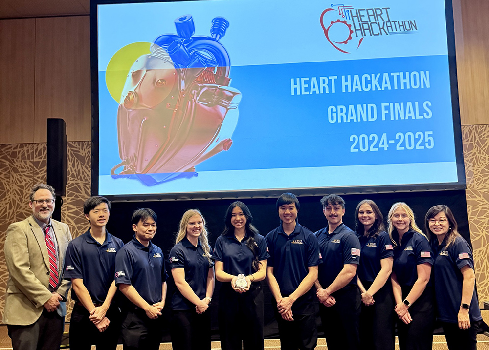 CBU students at Heart Hackathon event