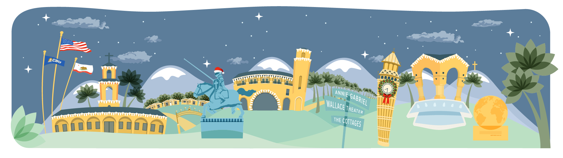 Christmas Campus Tour Logo Banner