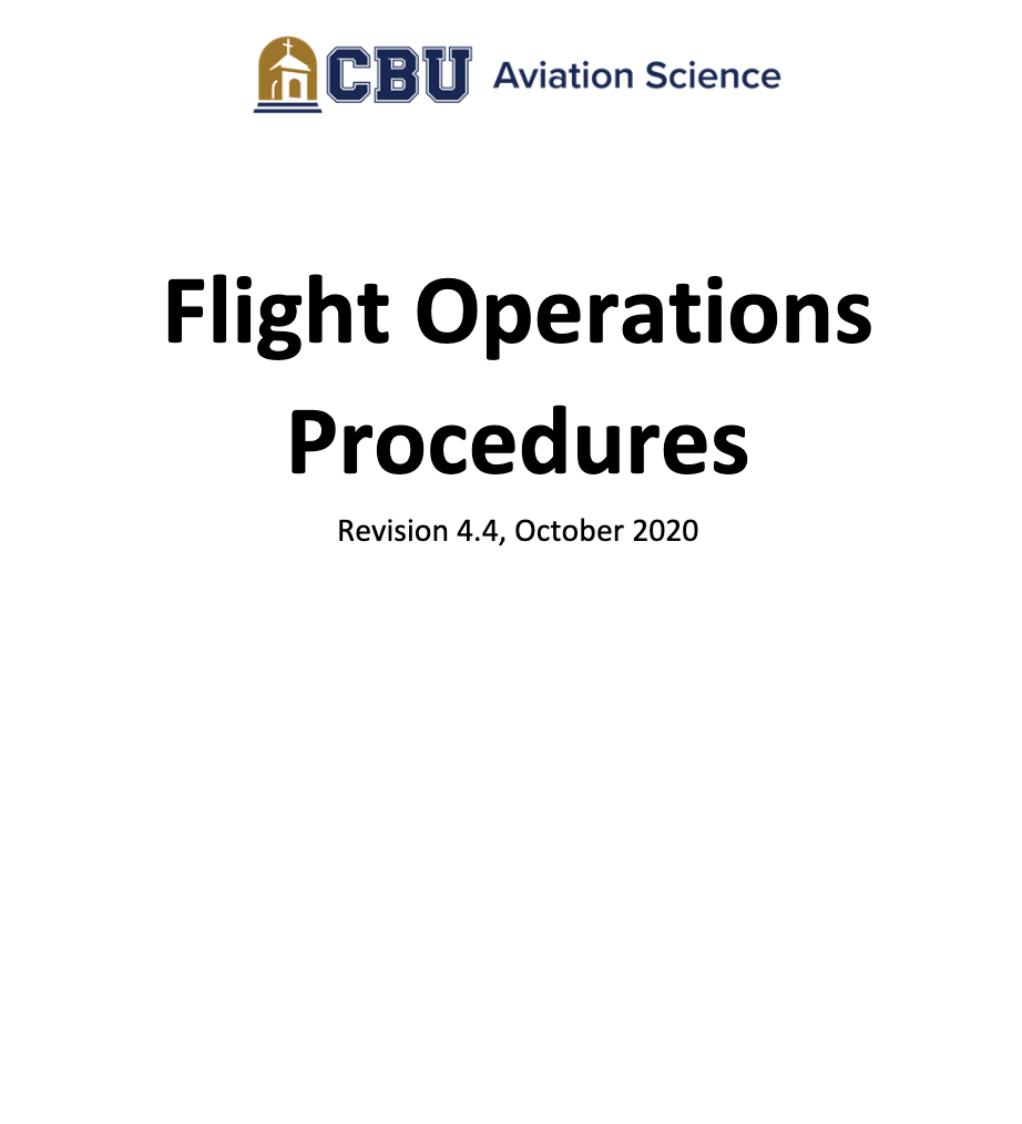 CBU Flight Procedures
