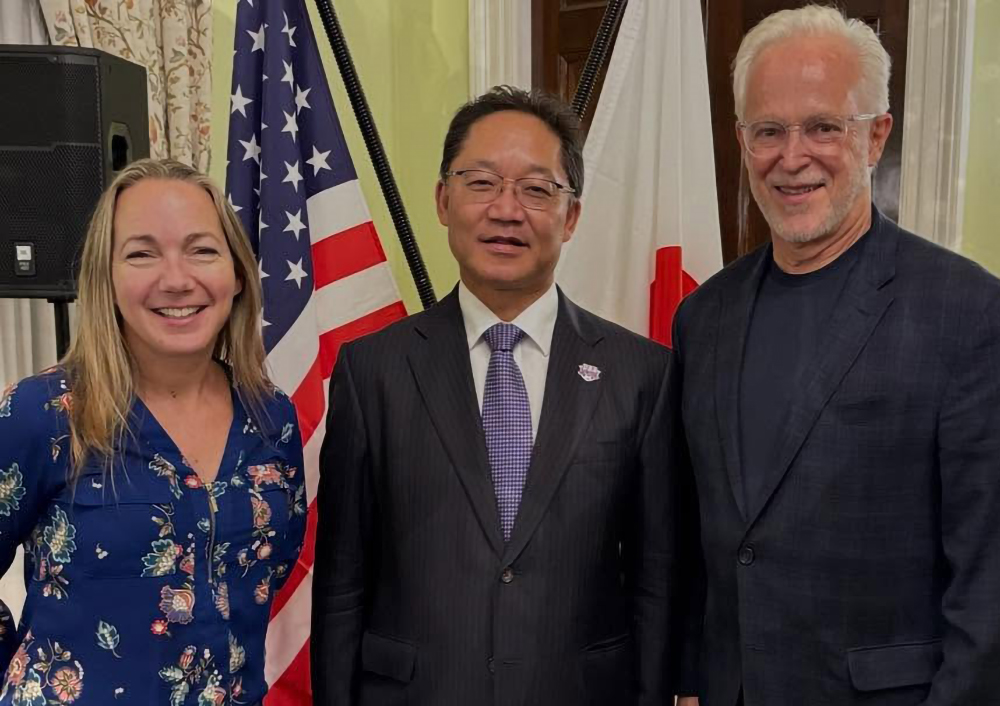 Kristin Mauldin, Shimada Takehiro and Dr. Danny Blair