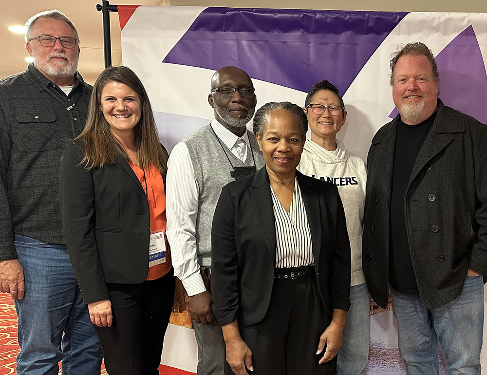Dr. Keith Walters, back row left, Dr. Lisa Friesen, Dr. Carnell Borden, Dr. Doreen Ferko and Dr. Troy Hinrichs