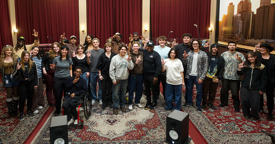 Music Rehearsal with students