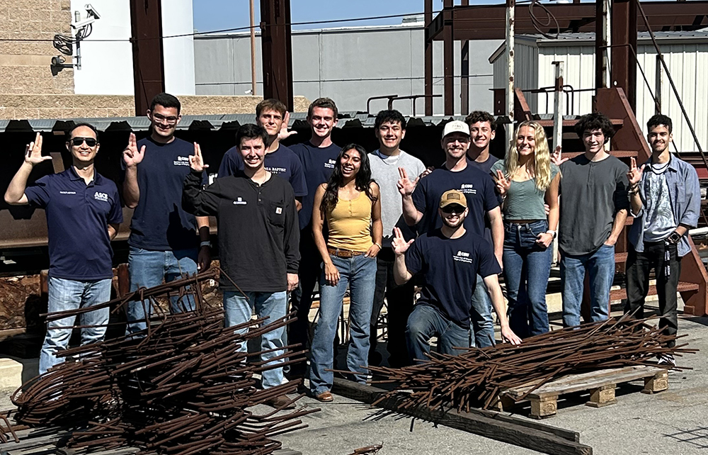 Engineering students group photo