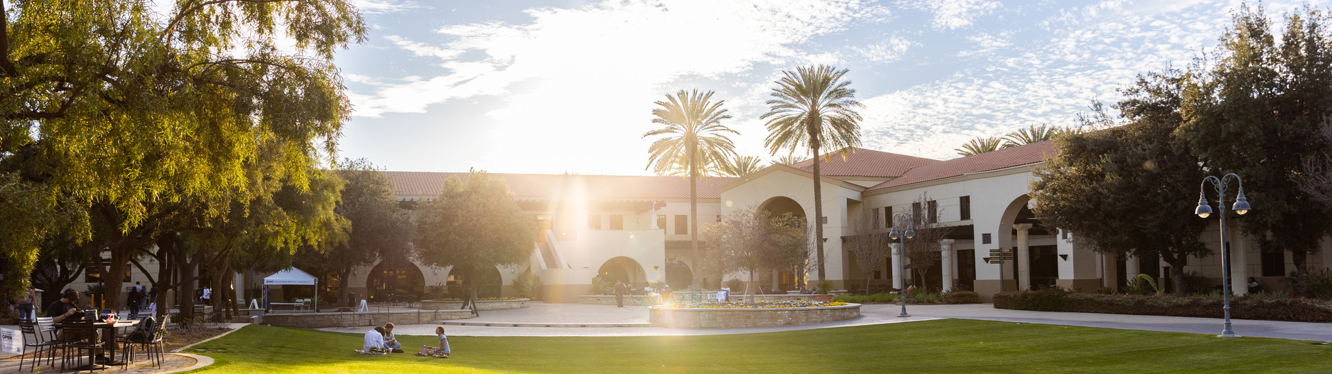 CBU lawn on campus