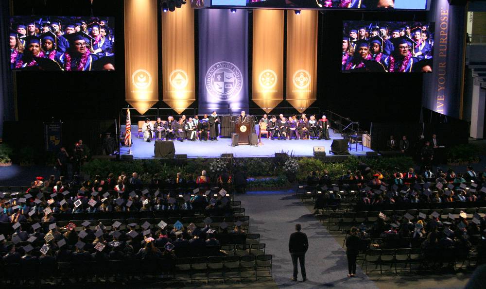 California Baptist University wrapped up three days of                       celebration this week at the first spring commencement ceremonies held at the                       CBU Events Center. Students received cheers and praise in front of thousands of                       friends and family members at four ceremonies May 2-4. 