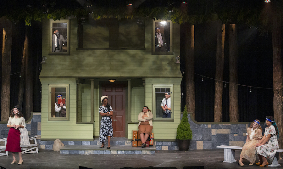 cbu students as actors on stage