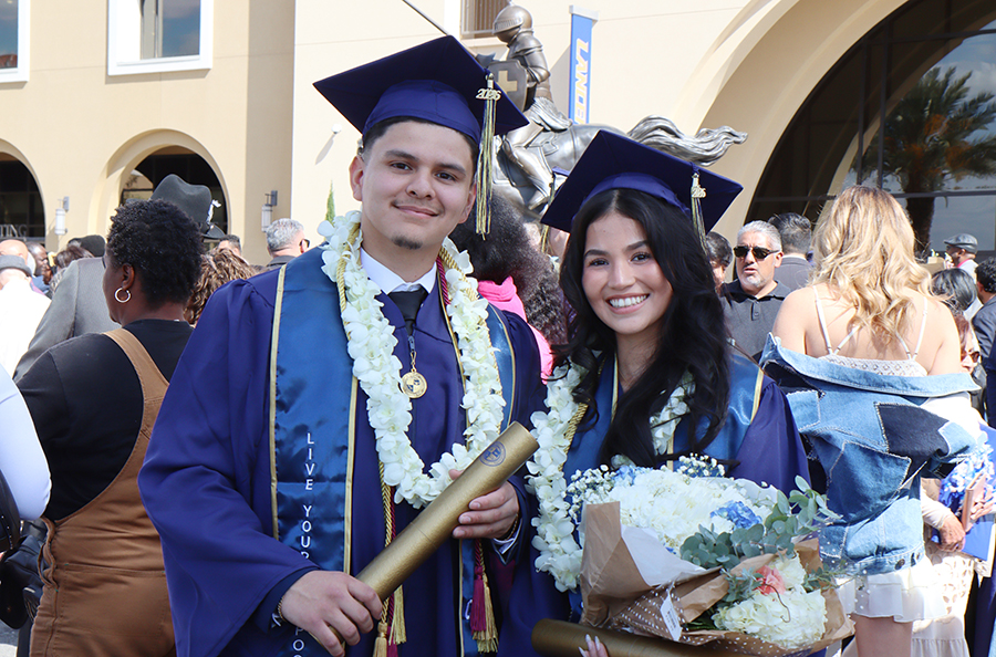 Two graduates