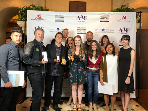 Students from California Baptist University combined to win 15 awards including Best of Show and the Judges Awards for the American Advertising Awards Inland Empire competition held on March 9.