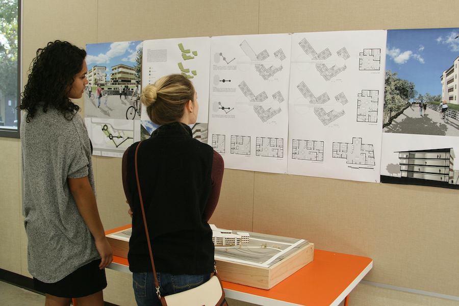 About 75 architecture students displayed their latest class projects at the Architecture Showcase on Dec. 14 at California Baptist University