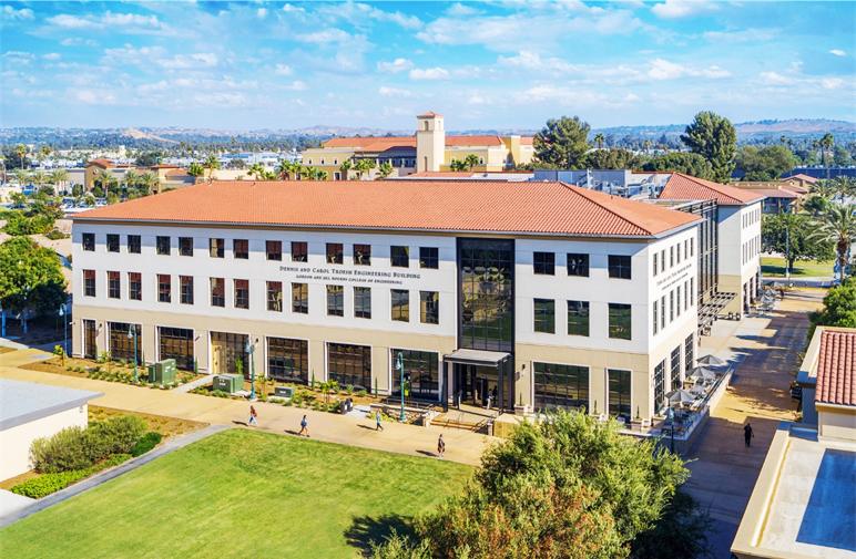 The Dennis and Carol Troesh Engineering Building at California                       Baptist University has received a beautification award from the Keep Riverside                       Clean and Beautiful (KRCB) program. 