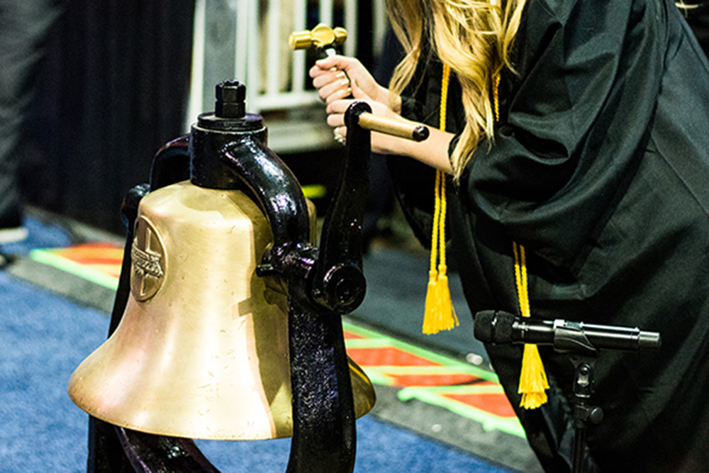 Four outstanding students selected to ring in commencement ceremonies 