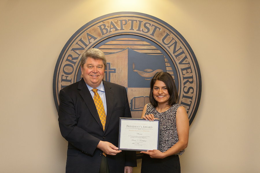 Sarah Rodriguez wins President’s Award for Excellence in Writing