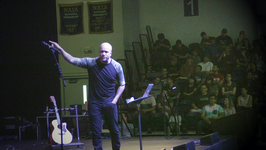 Carlos Whittaker challenges students to become “Moment Makers”