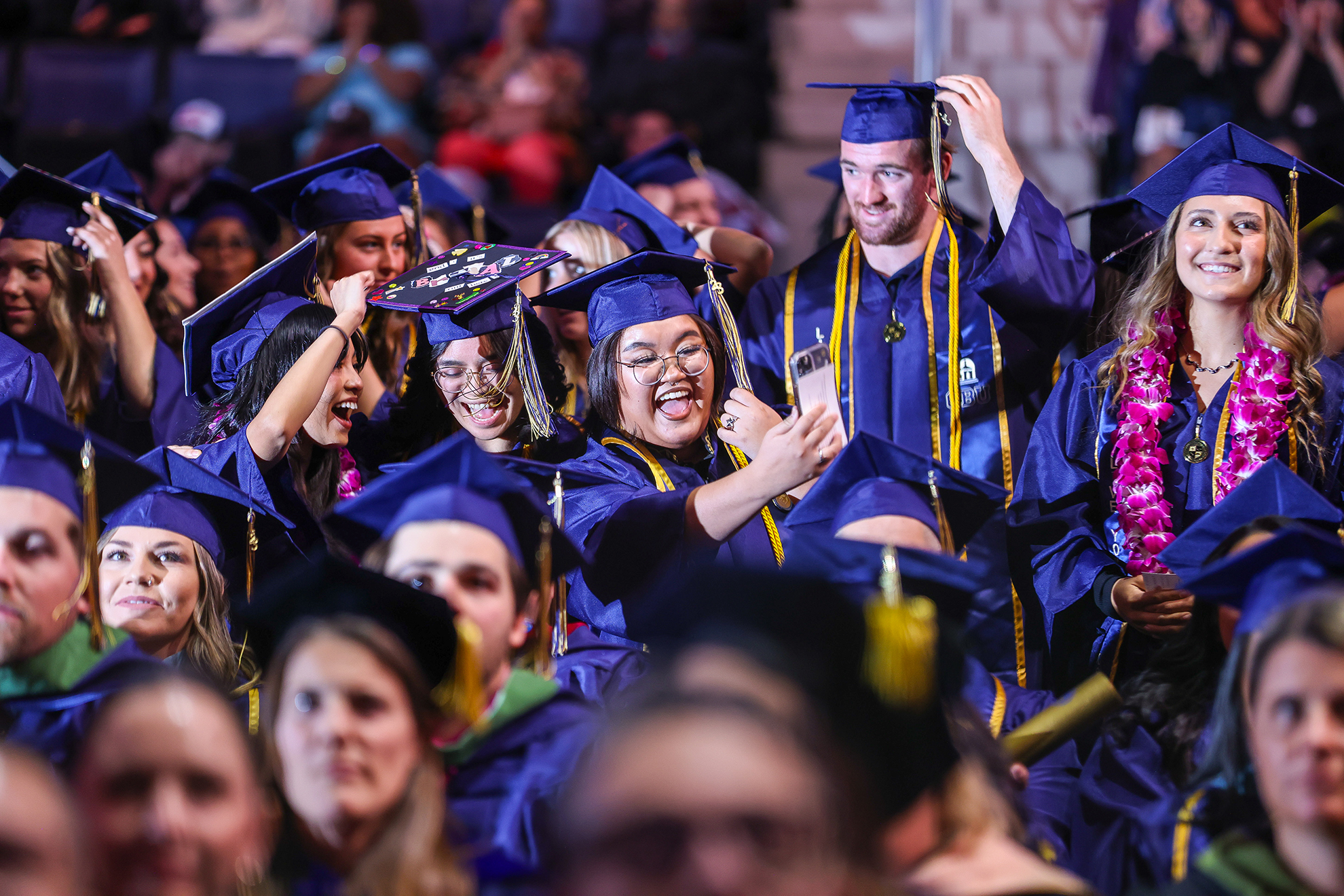 Excitement and anticipation filled the Dale E. and Sarah Ann Fowler Events Center during the two fall commencement ceremonies on Dec. 13.
