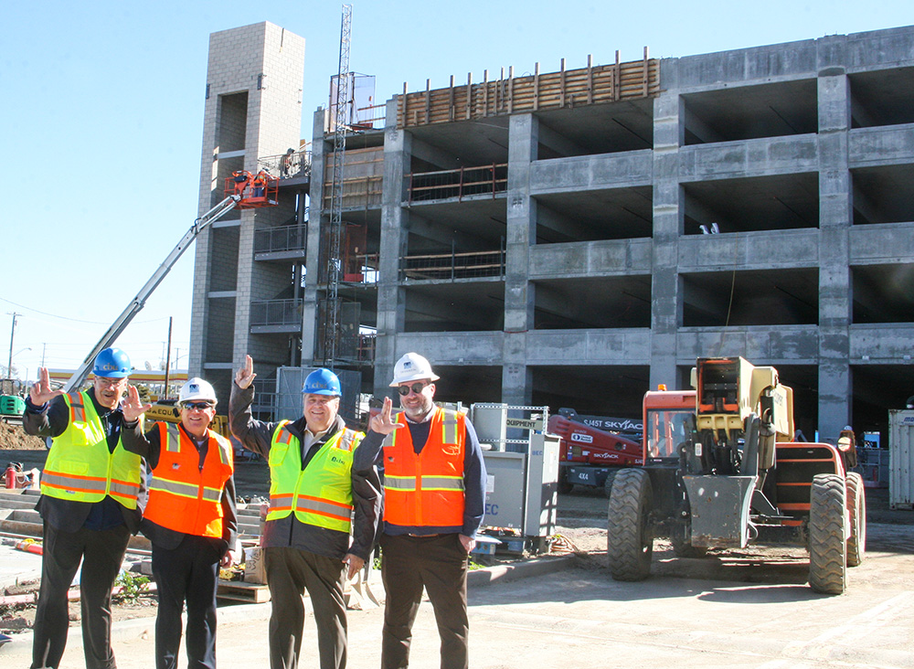 Topping out event marks a milestone for CBU East Parking structure