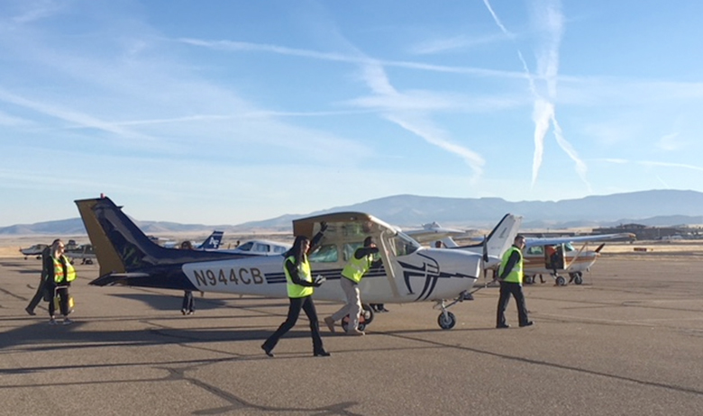 Four aviation science students from California Baptist University                       put their learning to the test at the National Intercollegiate Flying                       Association (NIFA) Region II competition on Nov. 13-17 in Prescott, Arizona.