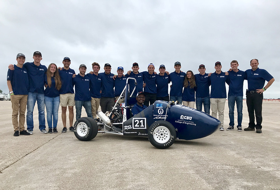 Matt Miller, a mechanical engineering senior at California                       Baptist University, has become a car guy thanks to the Society of Automotive                       Engineers student club within the Gordon and Jill Bourns College of Engineering. 