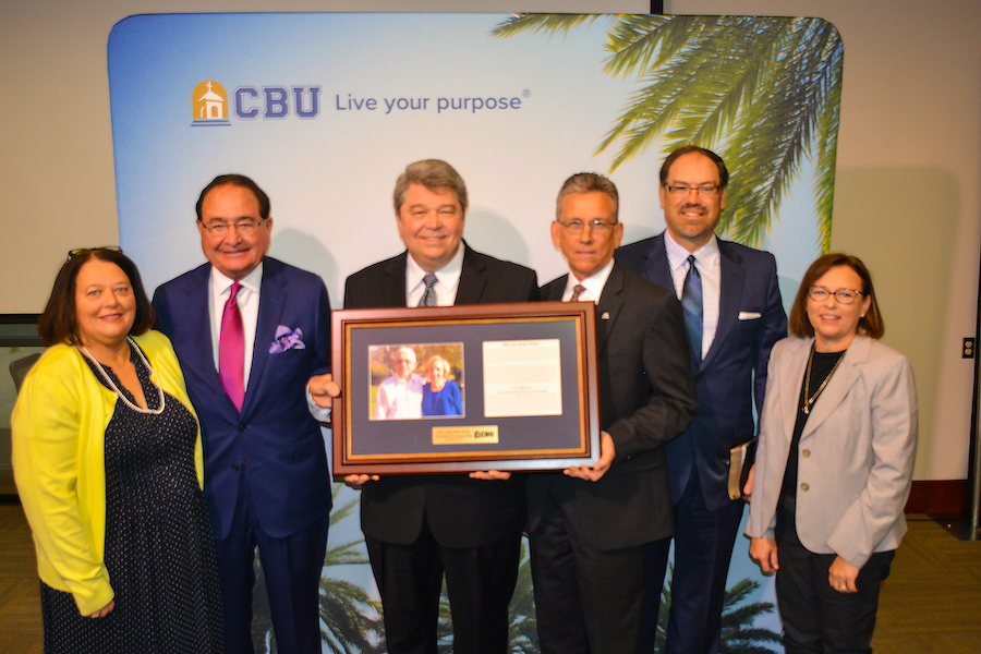 The School of Christian Ministries at California Baptist University hosted a dedication ceremony on April 5 for its first $1 million endowed professorship that will be named after the late Dr. Glen and Alene Paden.