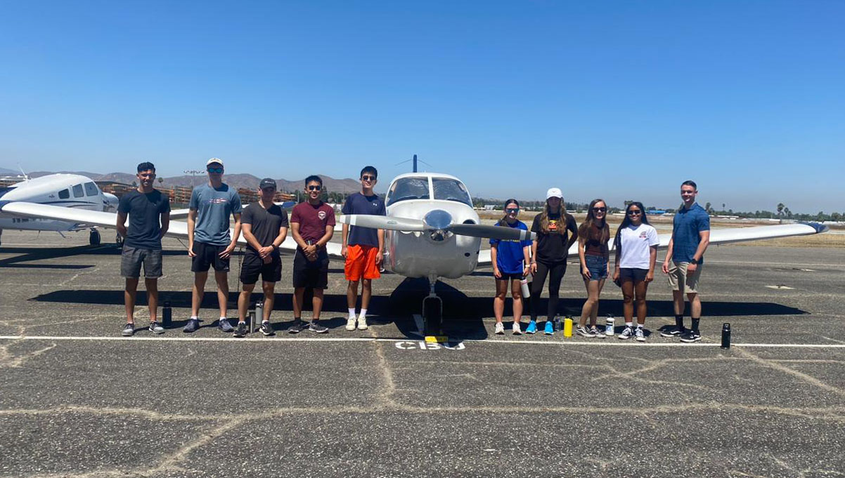 The Department of Aviation Science at California Baptist University is hosting the Air Force’s Aim High Flight Academy this month.