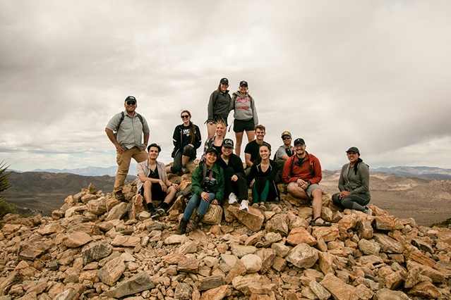 CBU students hike Joshua Tree National Park on Outdoor Adventures trip