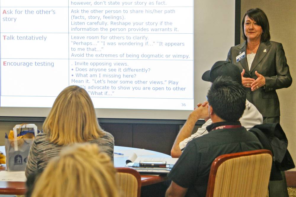 CBU hosts workshop on engaging in crucial conversations for high                       school educators