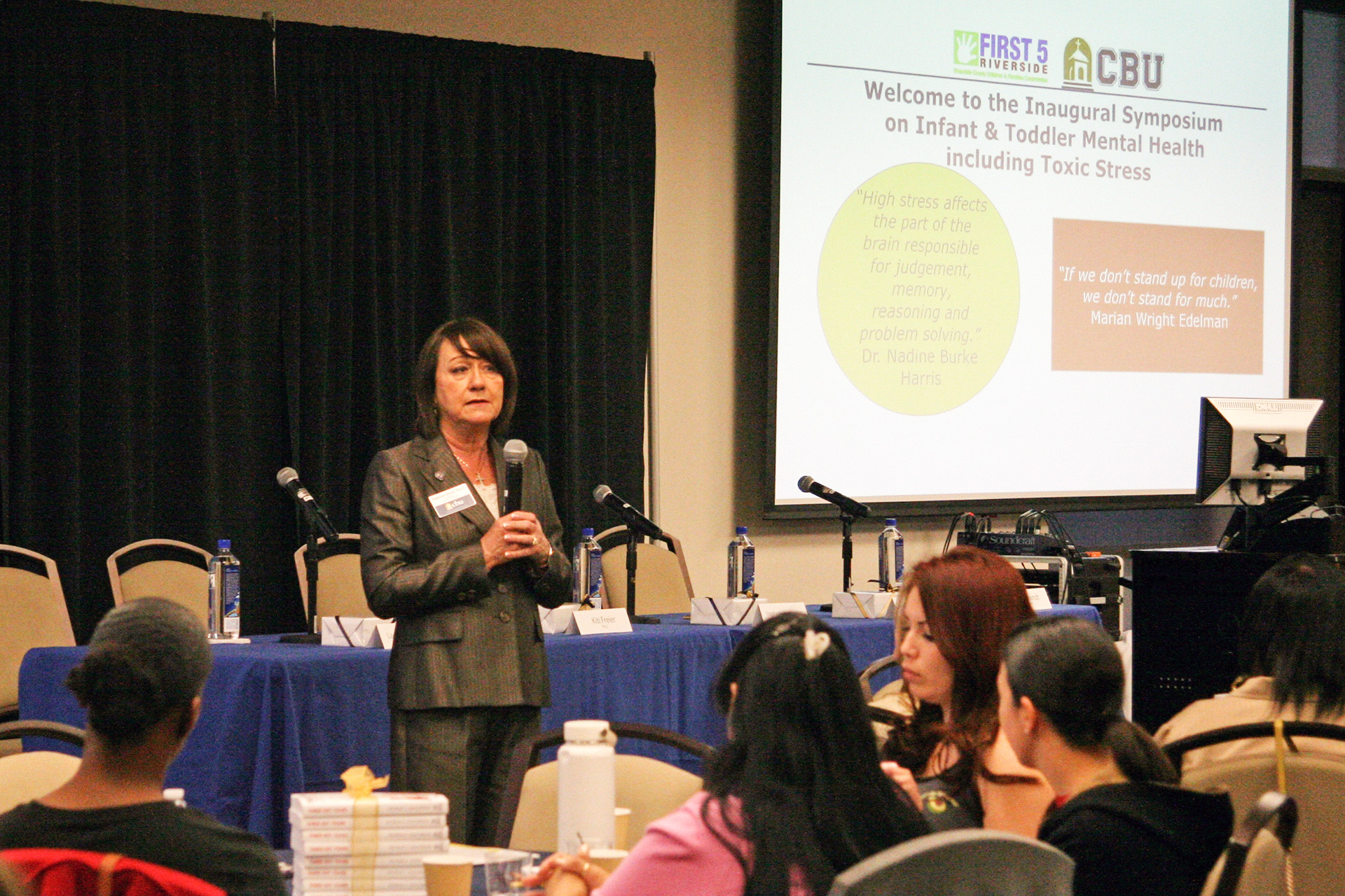 Dr. Kathryn Short speaking