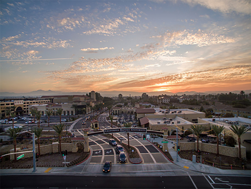 The new entrance for California Baptist University located at Adams Street and Lancer Lane received the Mayor’s Award during the City of Riverside Mayor’s State of the City address on Jan. 30. 