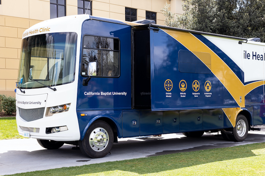 The newest venture in the College of Nursing comes in the form of the first-ever California Baptist University Mobile Health Clinic, a full-service clinic on wheels that will provide free and low-cost primary care services to underserved communities.