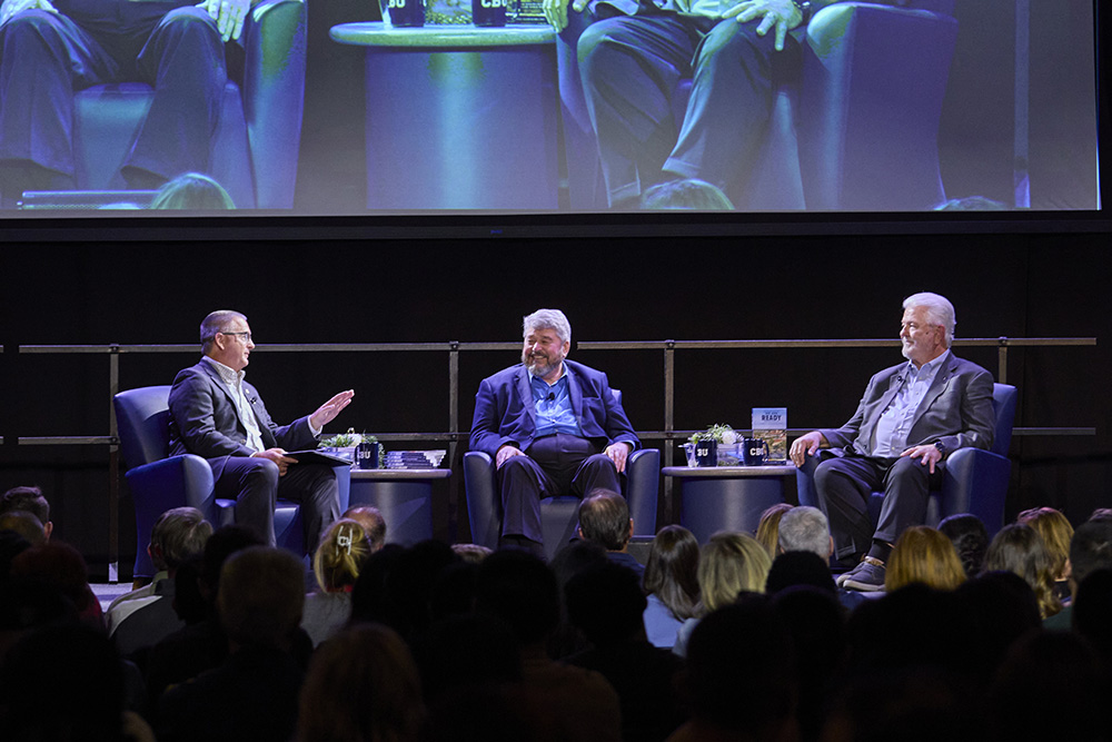 panel of three on stage