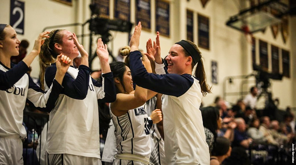 The Lancer women’s basketball team at California Baptist University clinched the PacWest Conference Regular Season Championship on Feb. 23 with a 121-74 win over Concordia University Irvine. 