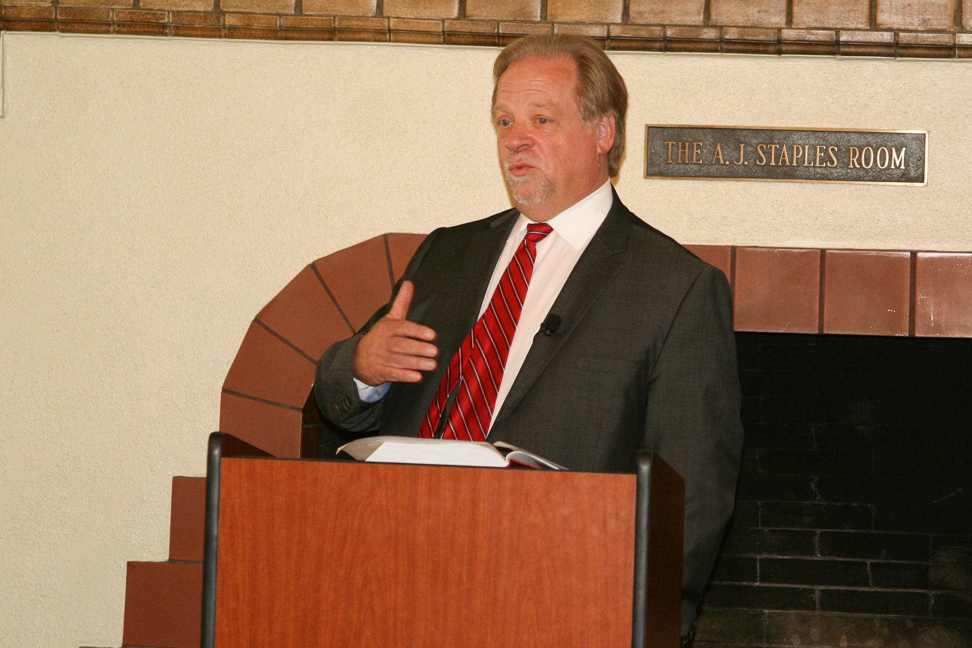 Myron Steeves speaking at CBU