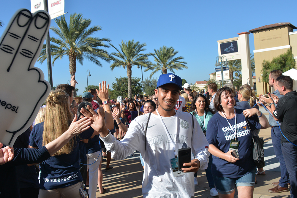 California Baptist University was buzzing with energy and enthusiasm for Welcome Weekend activities. Thousands of new freshmen and transfer students are expected to attend the fall 2019 semester at CBU, which begins Sept. 3.