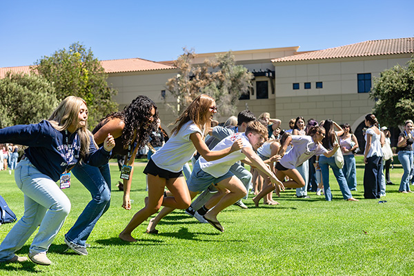 Students at Welcome Weekend