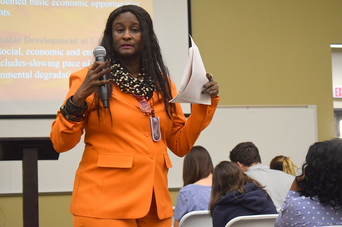 Robin Renee Sanders, former U.S. Ambassador to the Republic of Congo (2002-2005), urged California Baptist University students to be aware of worldwide struggles on March 25.
