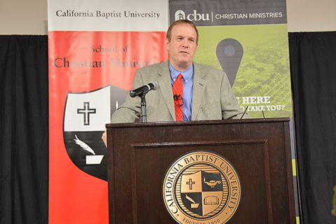 Old Testament Theology and Hebrew professor Dr. Paul House urged                       California Baptist University staff and students give their lives for each                       other.