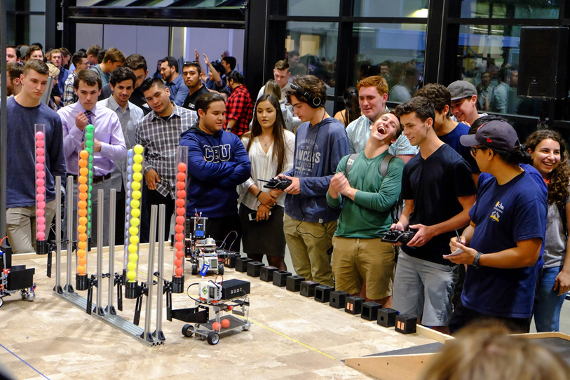 Engineering students display their robotic creations 