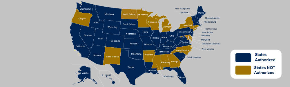 map of US