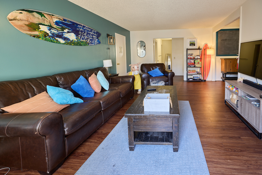 living room of an apartment in the Point