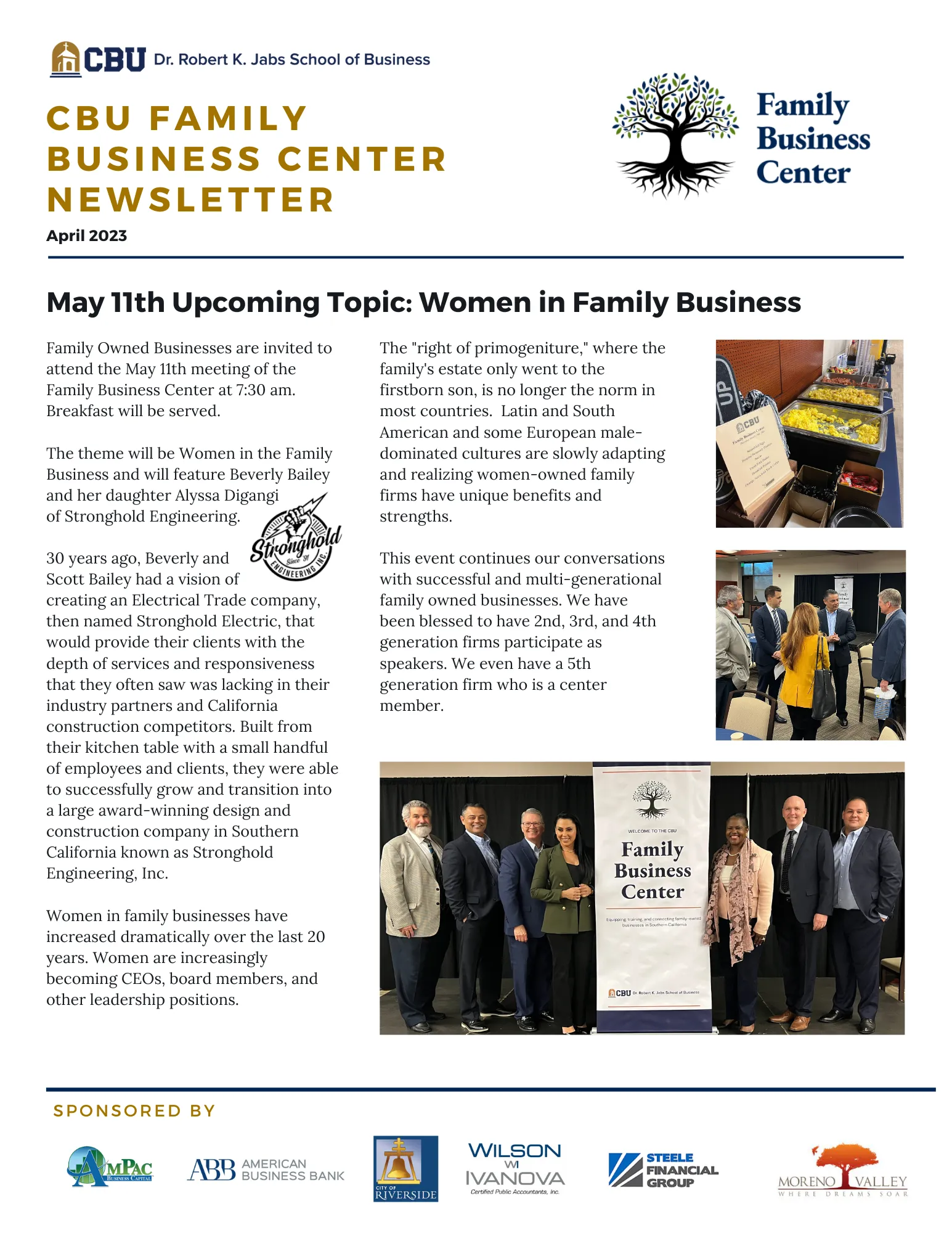 April 2023 Newsletter