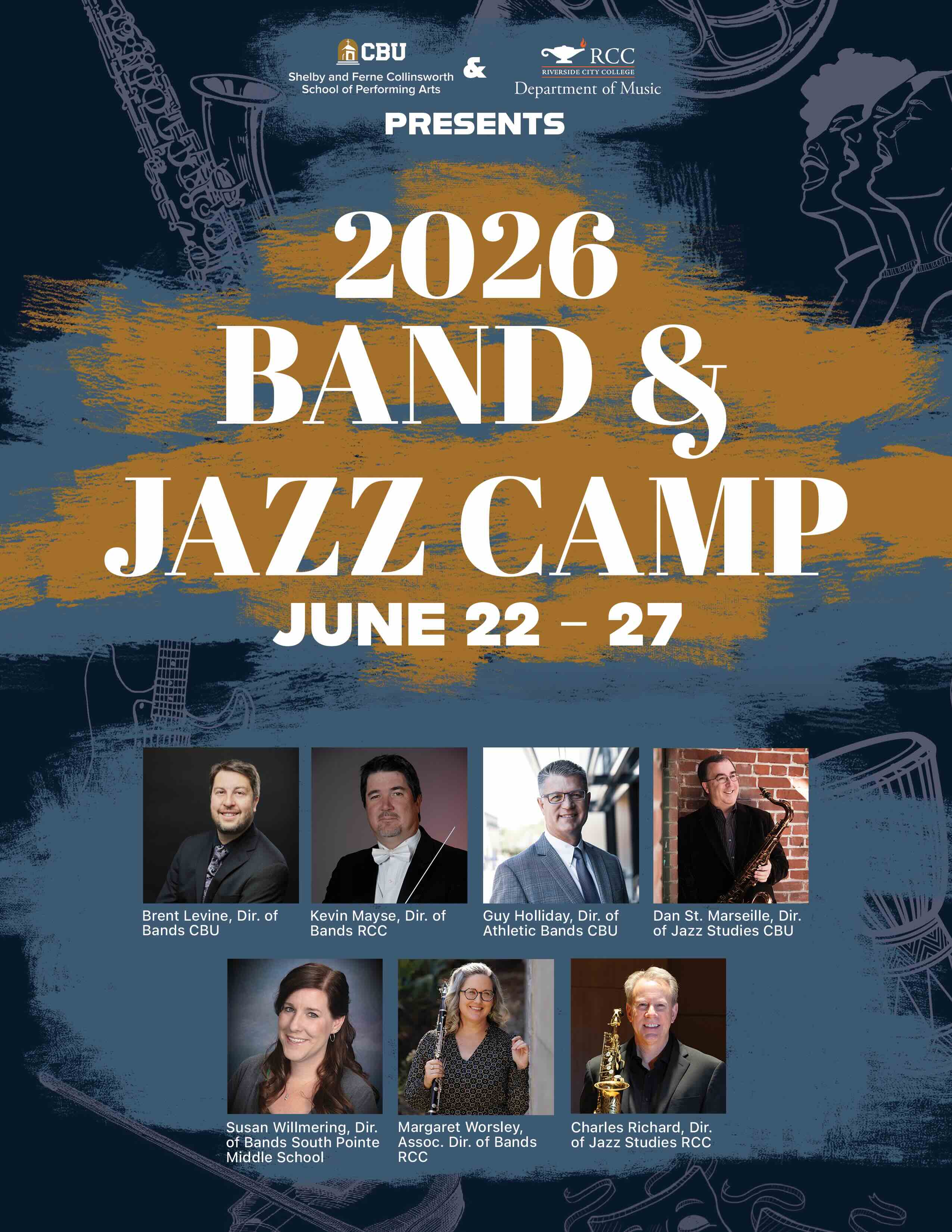 Band and Jazz Camp promo poster