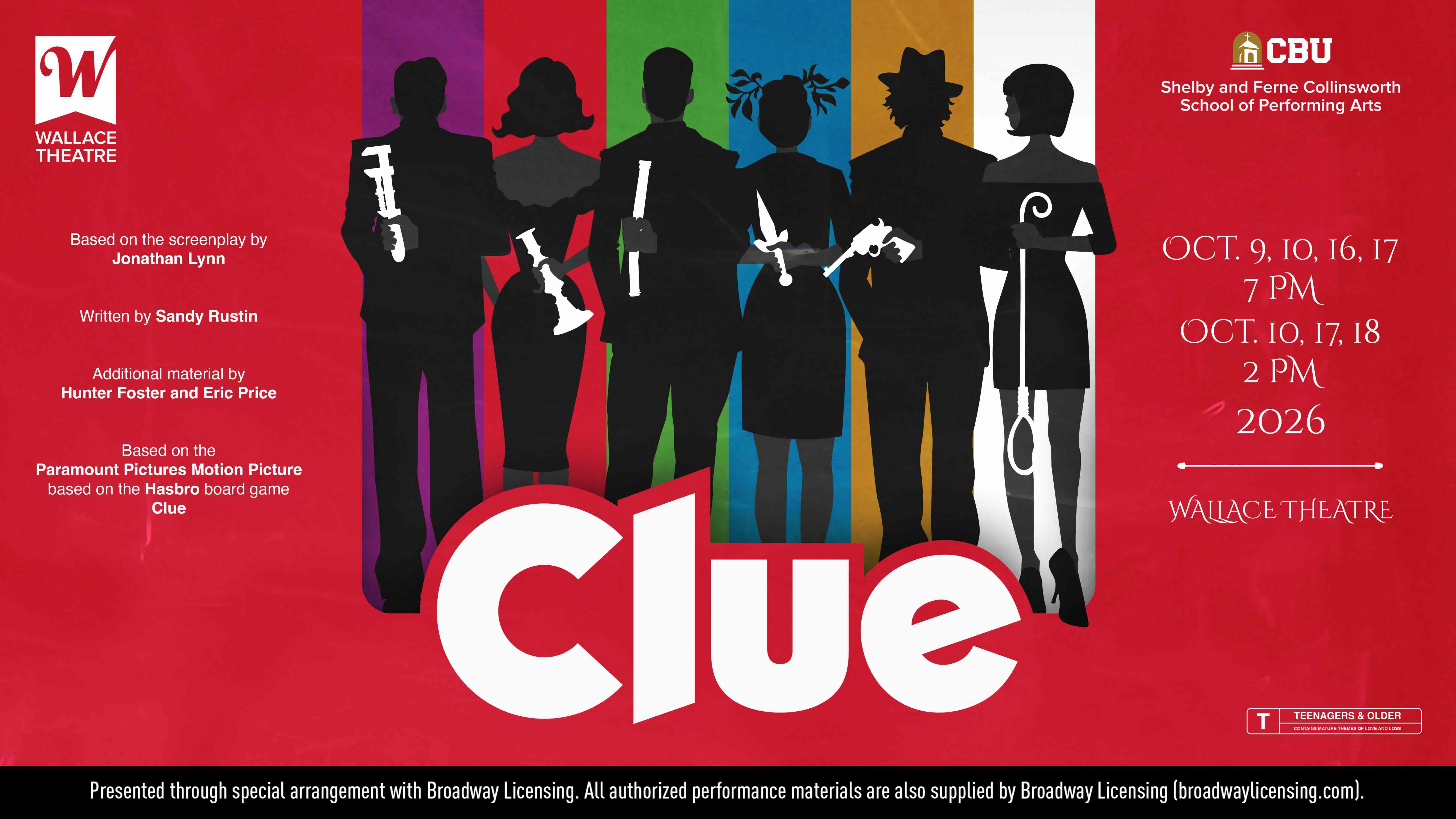 Clue promo graphic