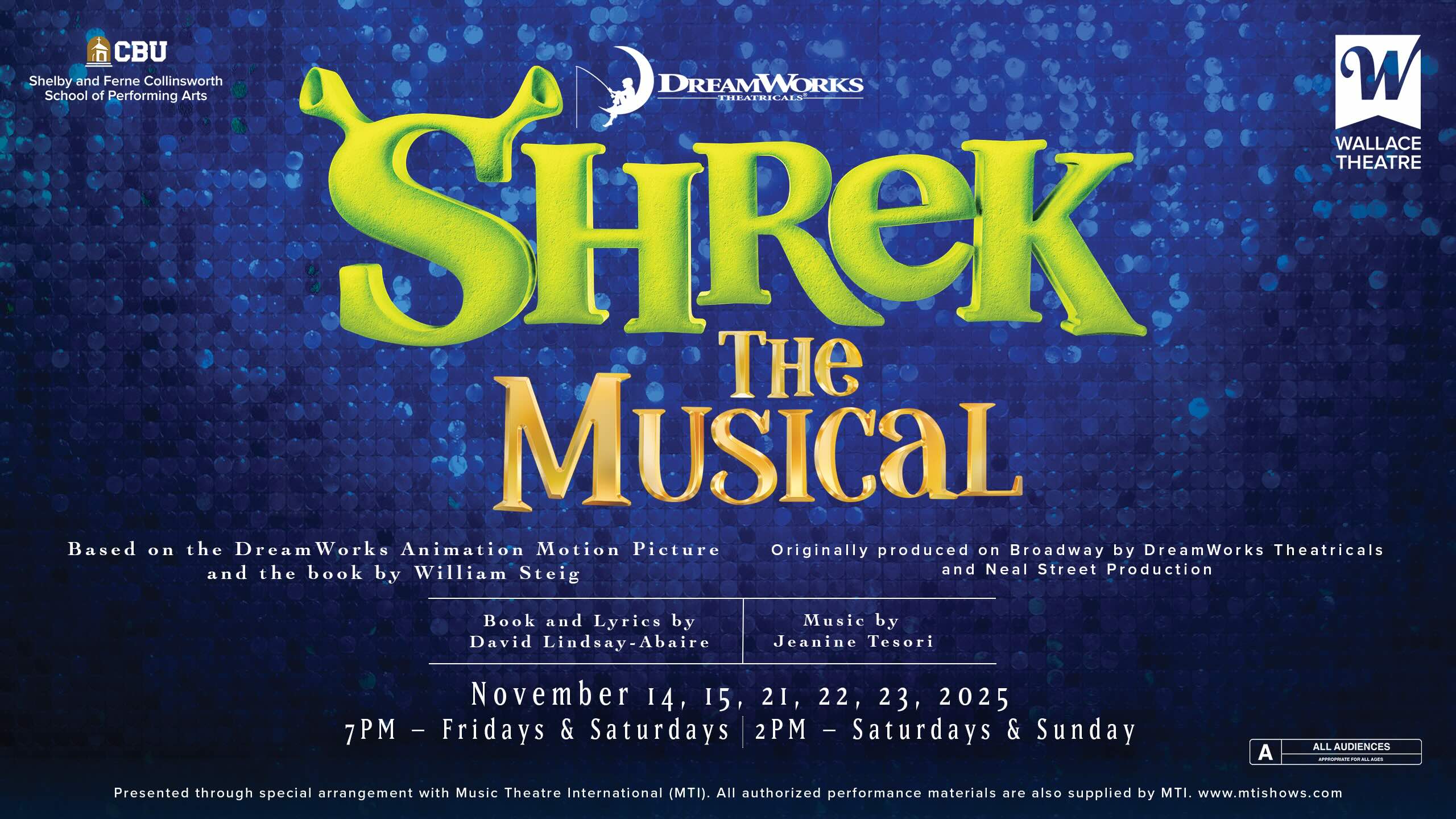 Shrek: The Musical Promotional Page Shrek: The Musical Promotional Page