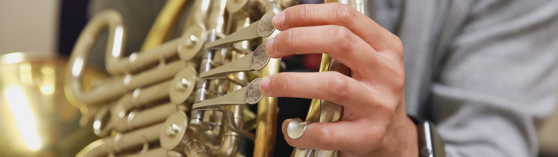 CBU Student playing instrument