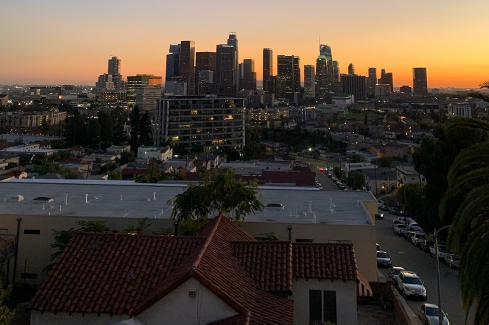 LA at sunset