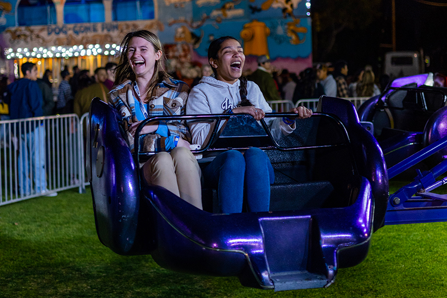 Students in a ride