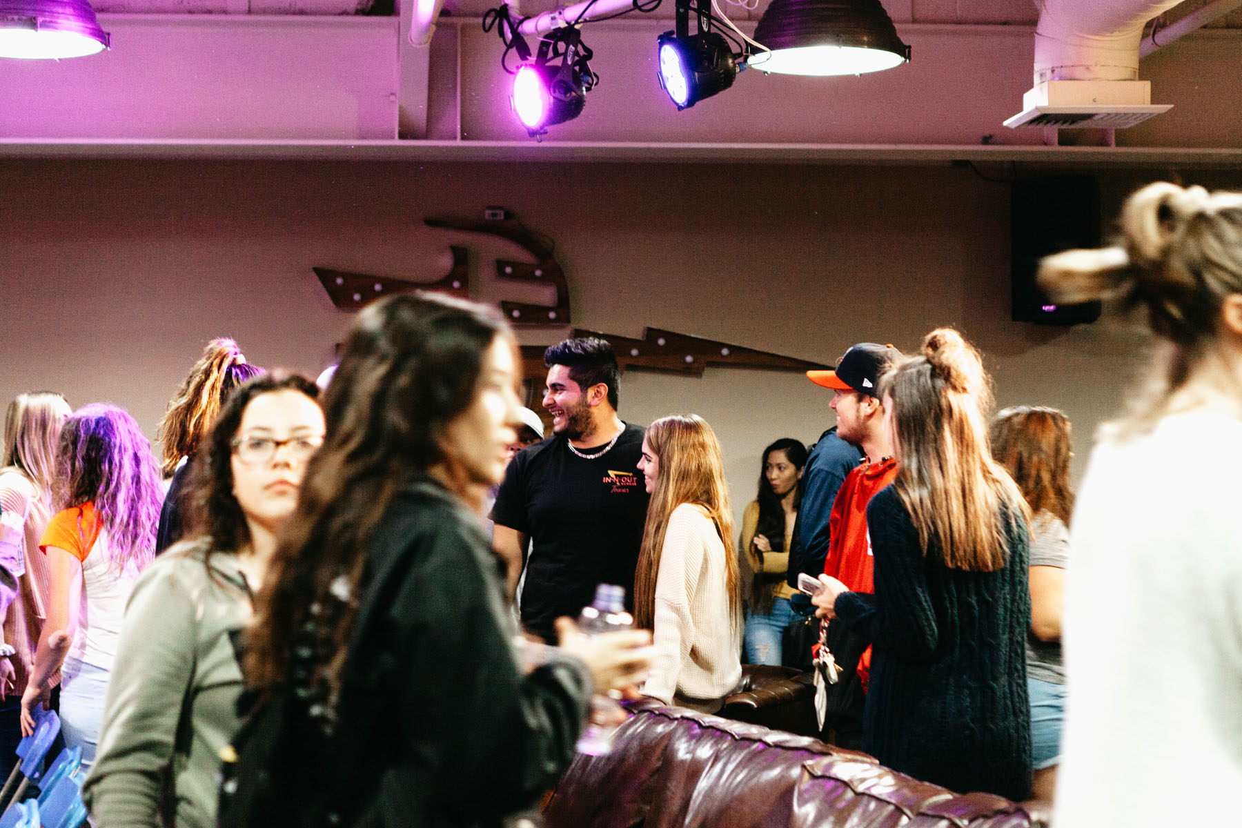 CBU students at an indoor gathering