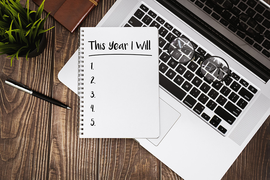 New Year's resolution's list